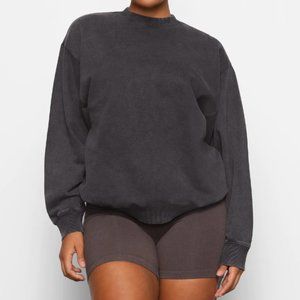 SKIMS - BOYFRIEND FLEECE CREW NECK PULLOVER